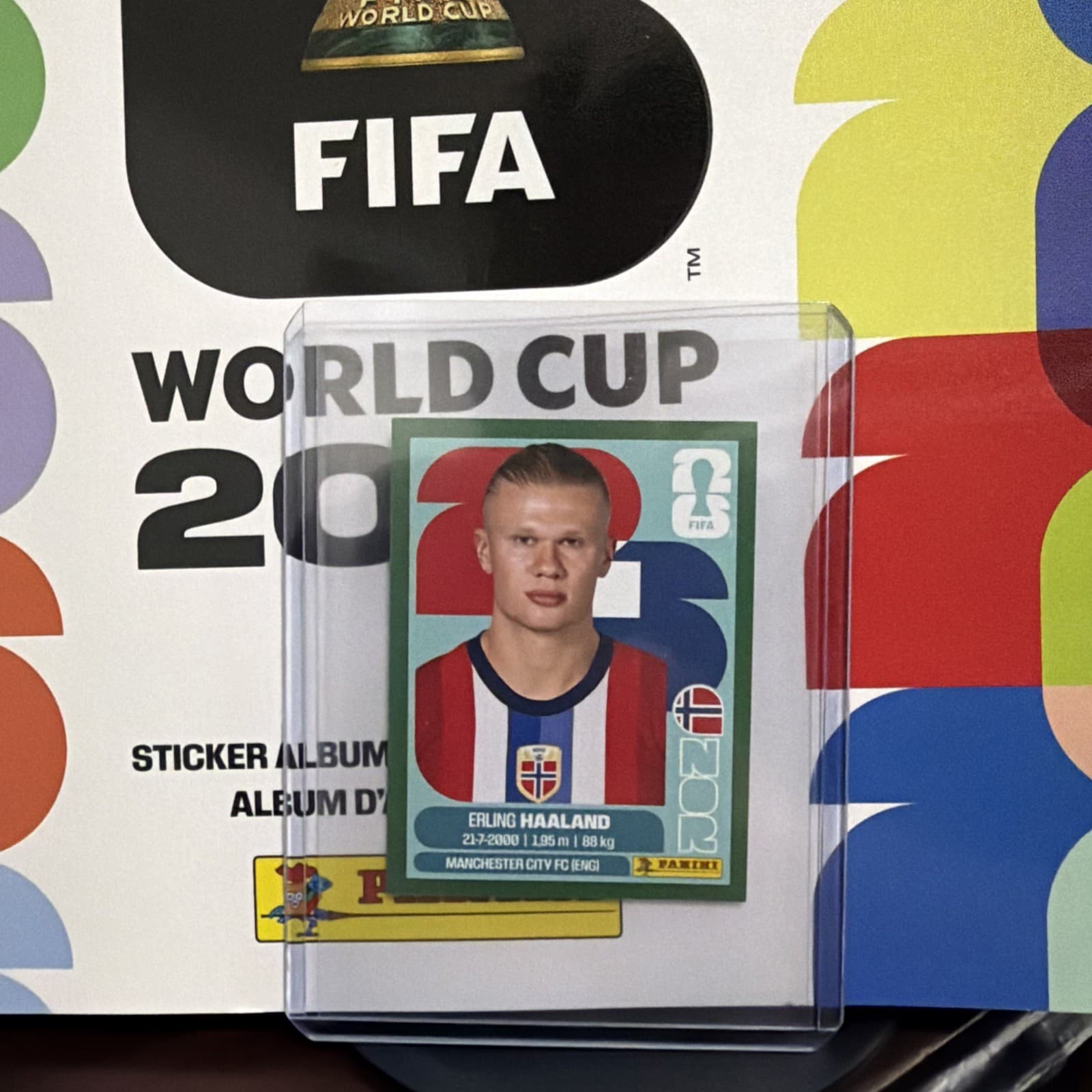 2026 Panini World Cup Sticker Erling Haaland Green Parallel!!! NOR 15!!