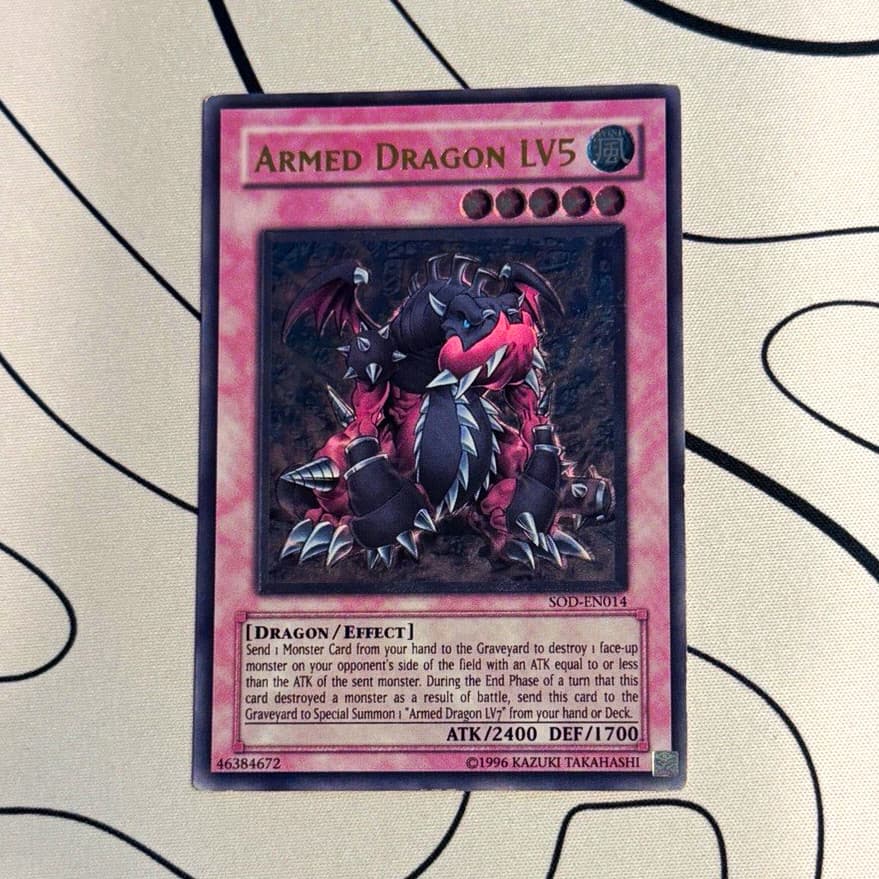 Faded Yu-Gi-Oh! Armed Dragon LV5 SOD-EN014 not sunfade