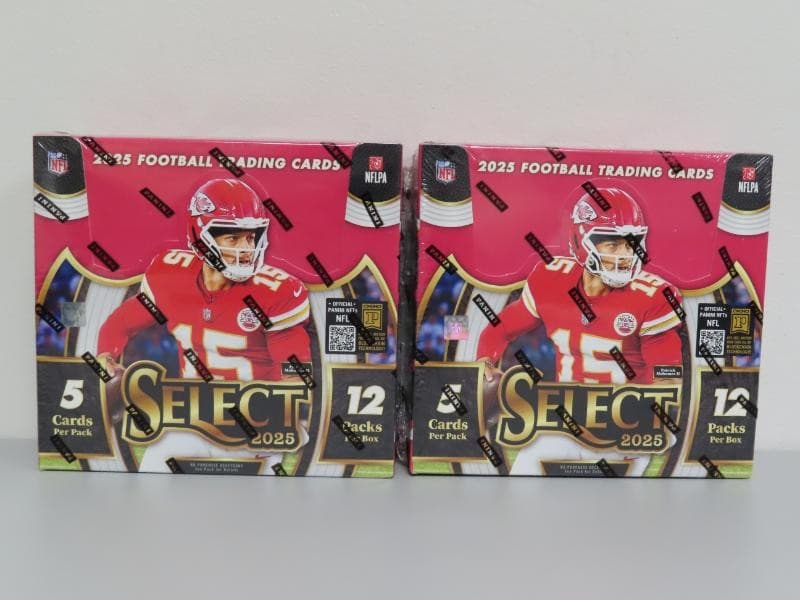 (2) Lot 2025 Panini Select NFL Football Factory Sealed Hobby Box