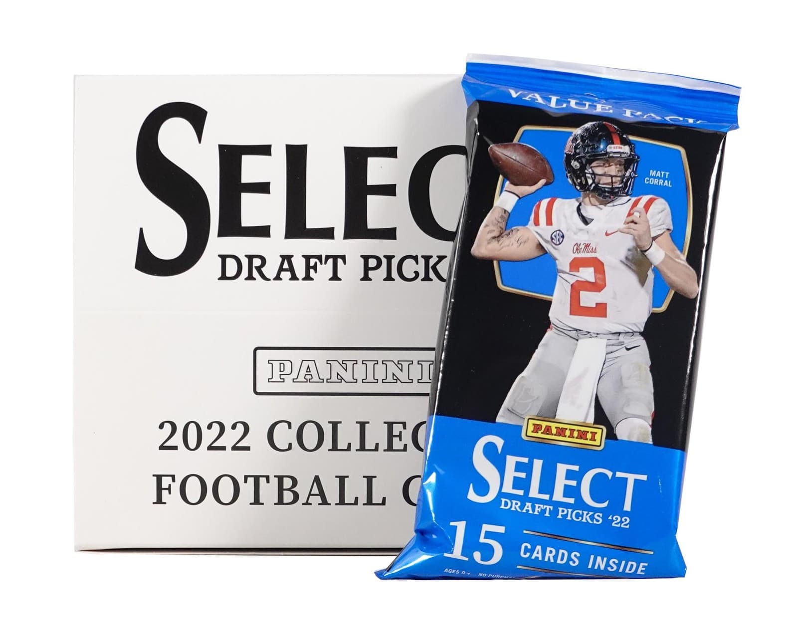 2022 Panini Select Draft Picks Football Jumbo Value Fat Pack 12-Pack Box