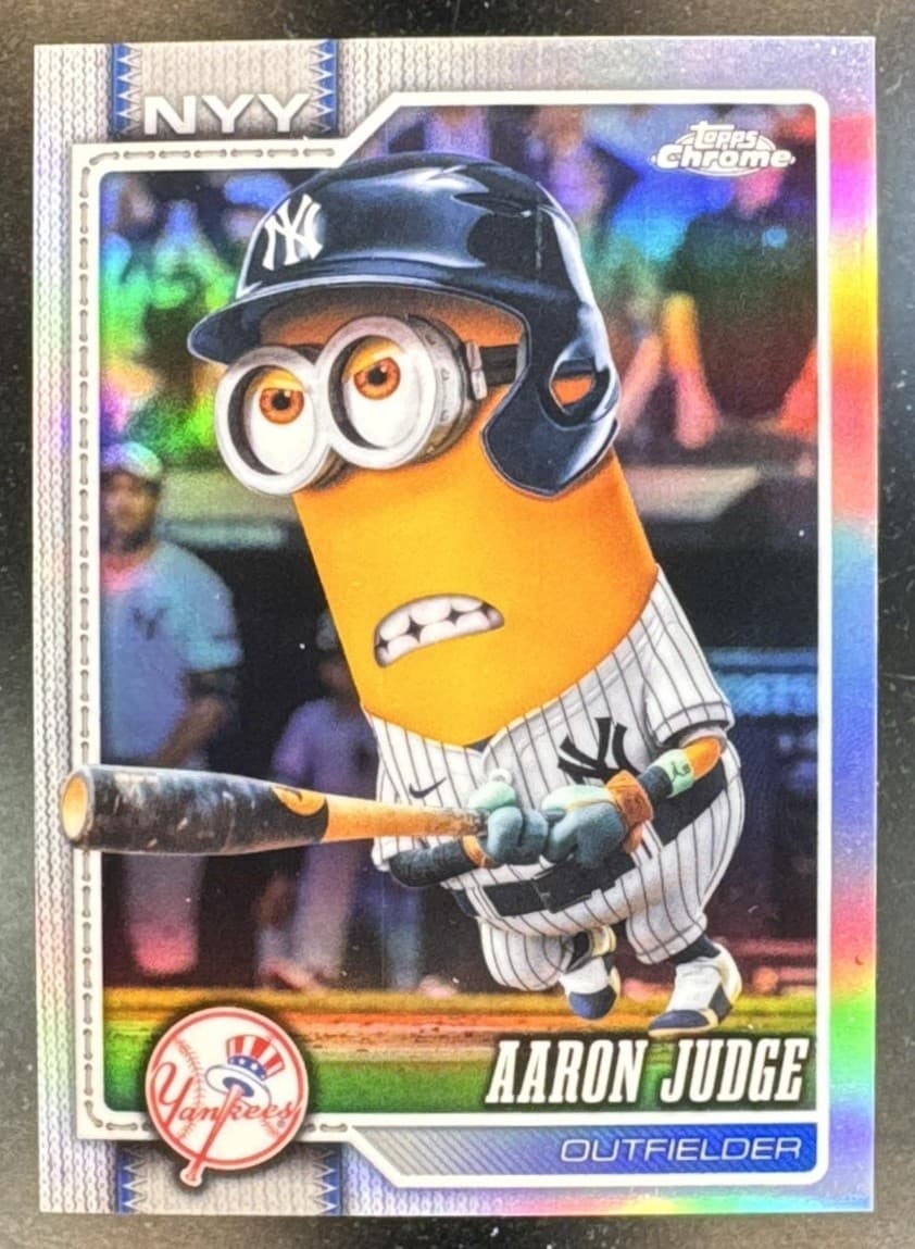 2026 Topps Chrome Aaron Judge #100 Minions Variation SSP Yankees
