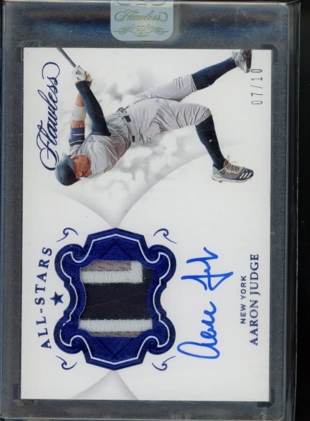 2019 Panini Flawless Aaron Judge All Stars Patch Auto /10