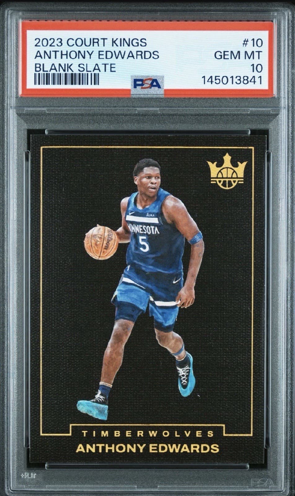 2023 COURT KINGS ANTHONY EDWARDS BLANK SLATE POP 1/1 PSA 10 🔥