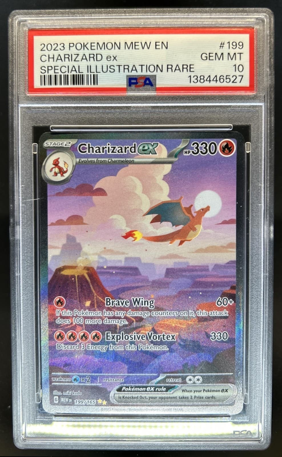 2023 Pokemon SV 151 Charizard ex Special Illustration Rare #199/165 PSA 10