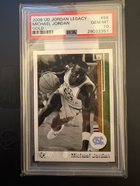 2009 Upper Deck UD Jordan Legacy Michael Jordan Gold #98 PSA 10 Bulls NBA GOAT!!