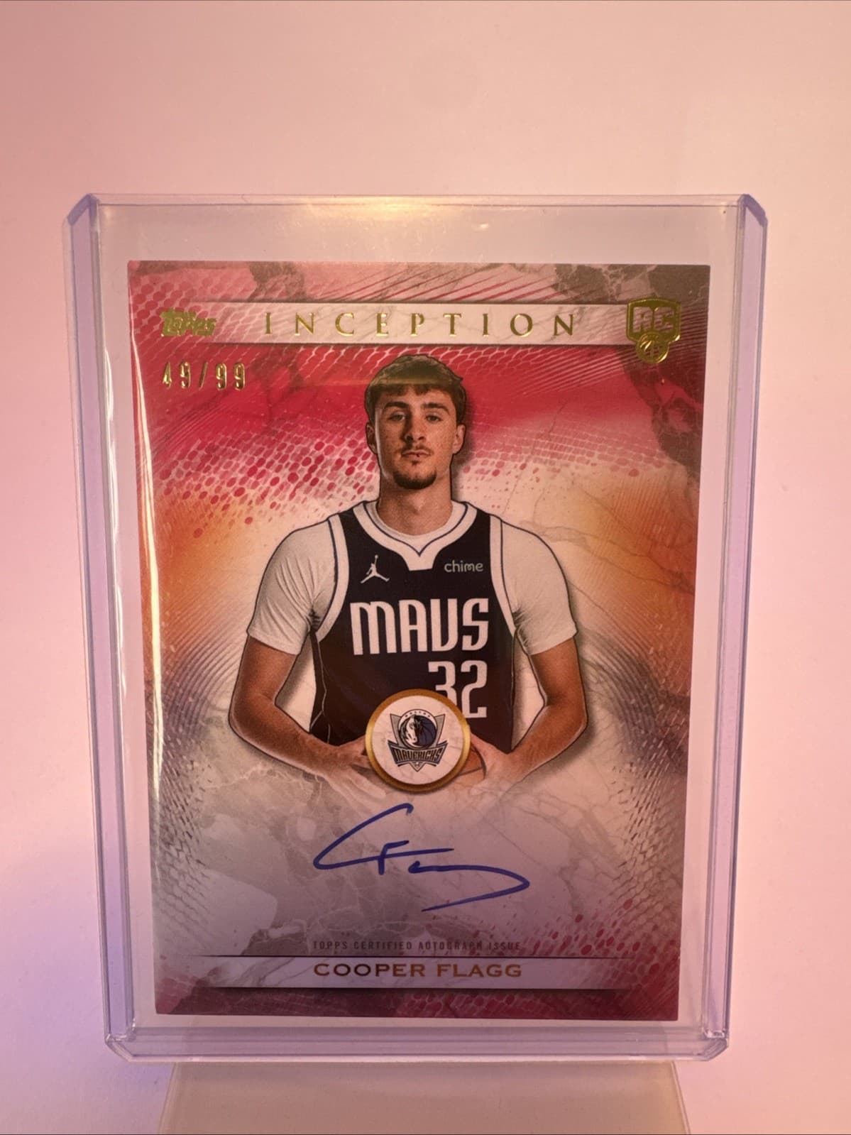 2025-26 Topps Inception Basketball Cooper Flagg Rookie On Card /99 Auto RA-CF