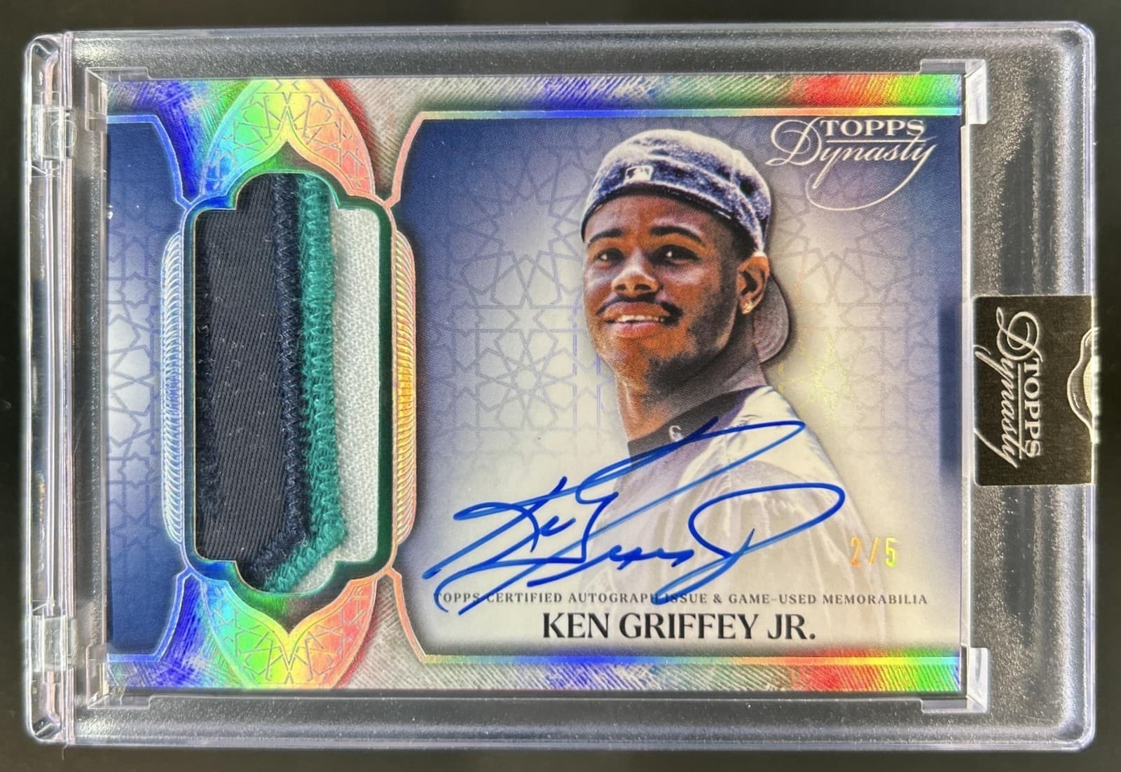 2025 Topps Dynasty Ken Griffey Jr. Patch Auto Autograph Silver #/5 Mariners