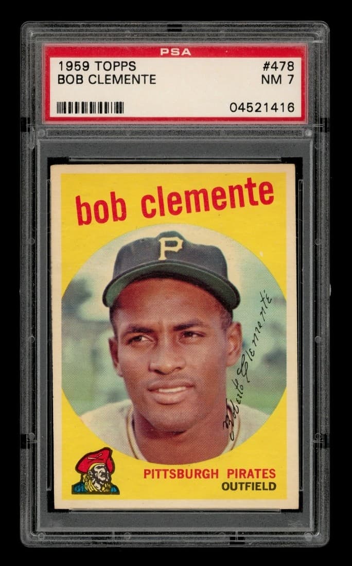1959 Topps Set-Break #478 Bob Clemente PSA 7 NM