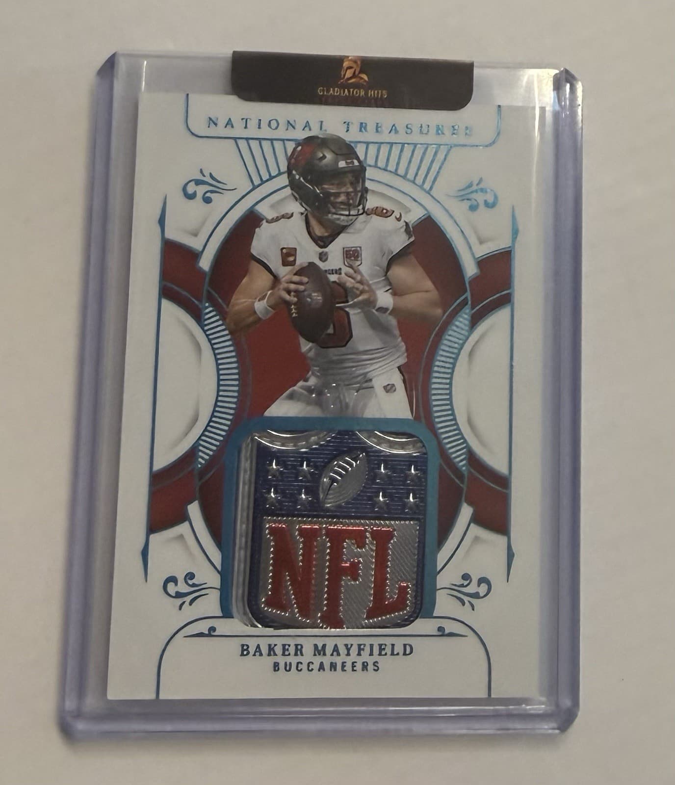 2025 National Treasures NFL Shield ONE/ONE /1 #/1 BAKER MAYFIELD RARE