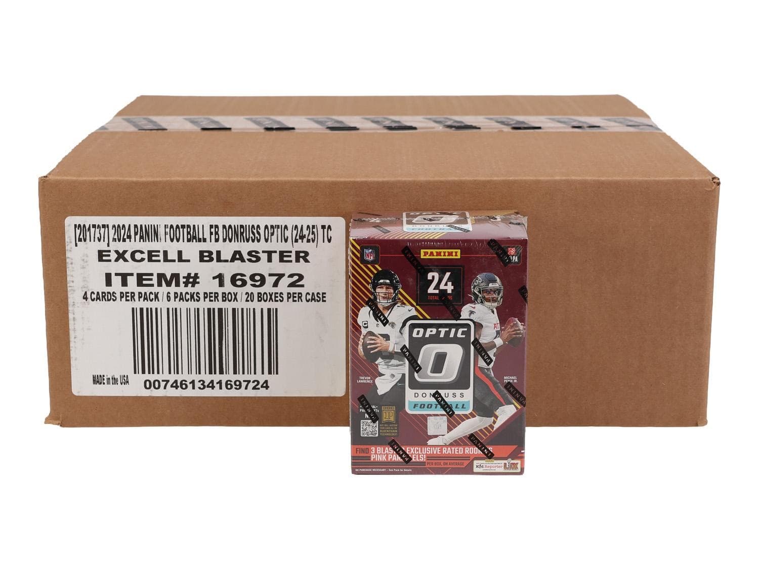 2024 PANINI DONRUSS OPTIC FOOTBALL 6-PACK BLASTER 20-BOX CASE (PINK PARALLELS!)