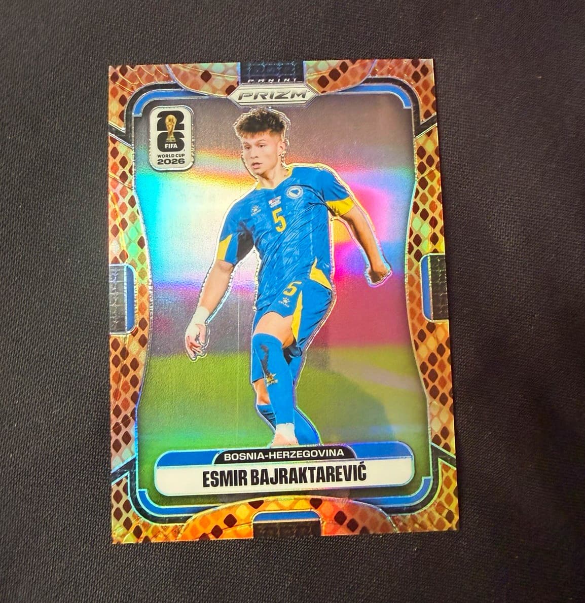 2026 Panini Prizm World Cup Esmir Bajraktarevic Snakeskin SSP BosniaHerzegovina