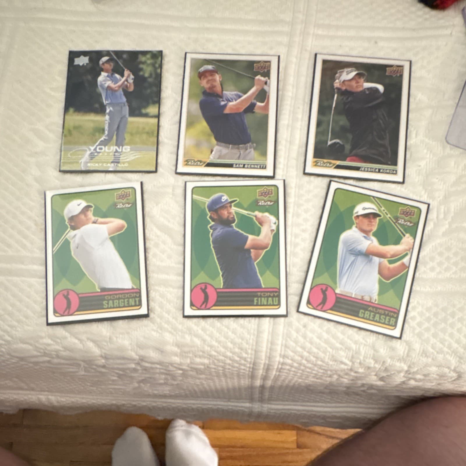 Upper Deck 2023 Goodwin Champions Golf Card Lot 36 Young Guns UD Canvas all hits