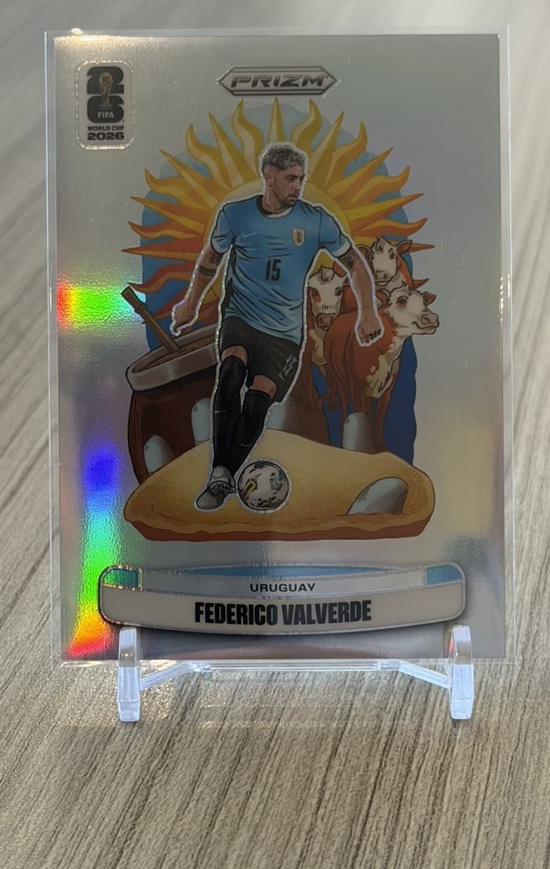 2026 Panini-Prizm FIFA World Cup-Federico Valverde National Landmarks #4 SSP!