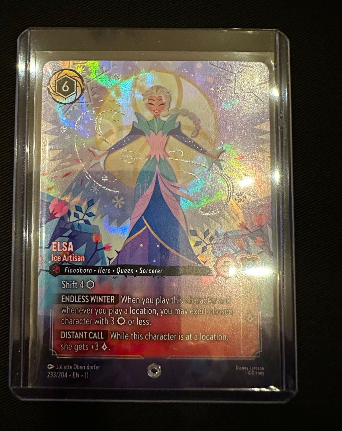 Disney Lorcana Elsa 233/204 - Ice Artisan (Enchanted) Winterspell 11