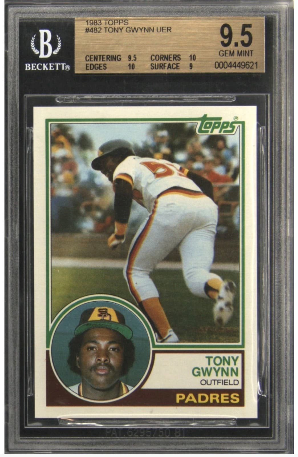  Tony Gwynn 1983 Topps BGS 9.5 GEM MINT 