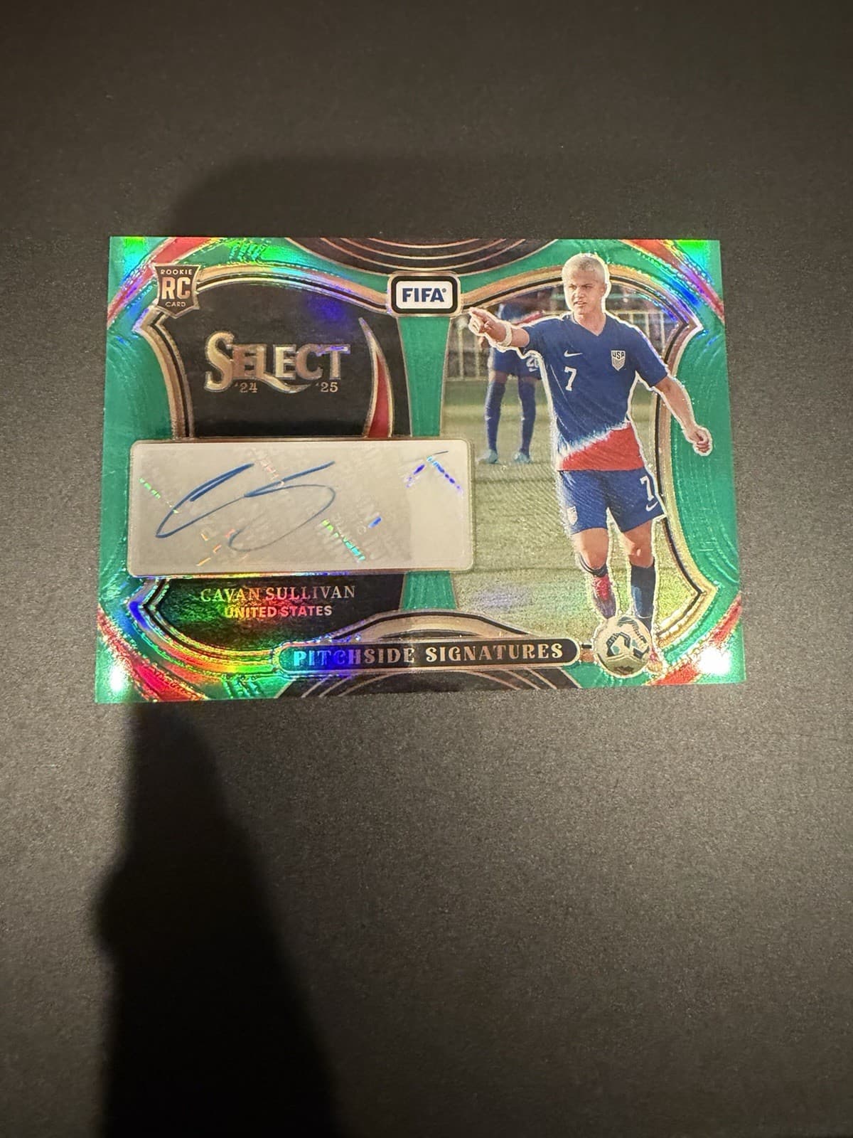 2024-25 Panini Select Fifa Pitchside Signatures Cavan Sullivan BOOKEND 5/5 RARE