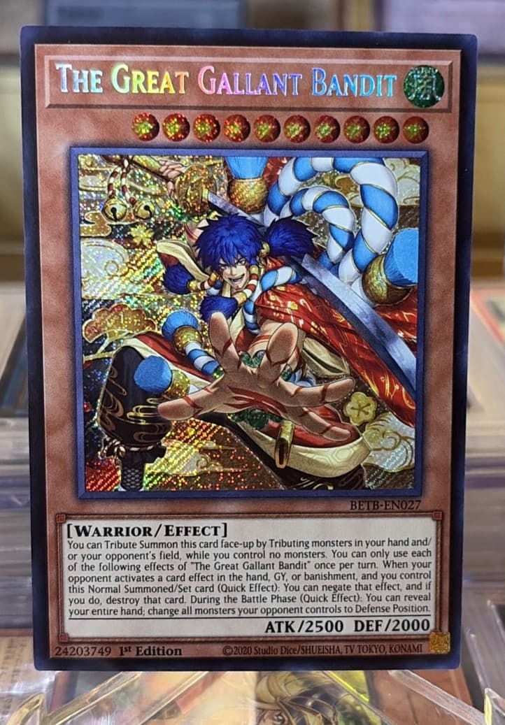 YU-GI-OH! The Great Gallant Bandit BETB-EN027 Secret Rare Foil 1st Ed