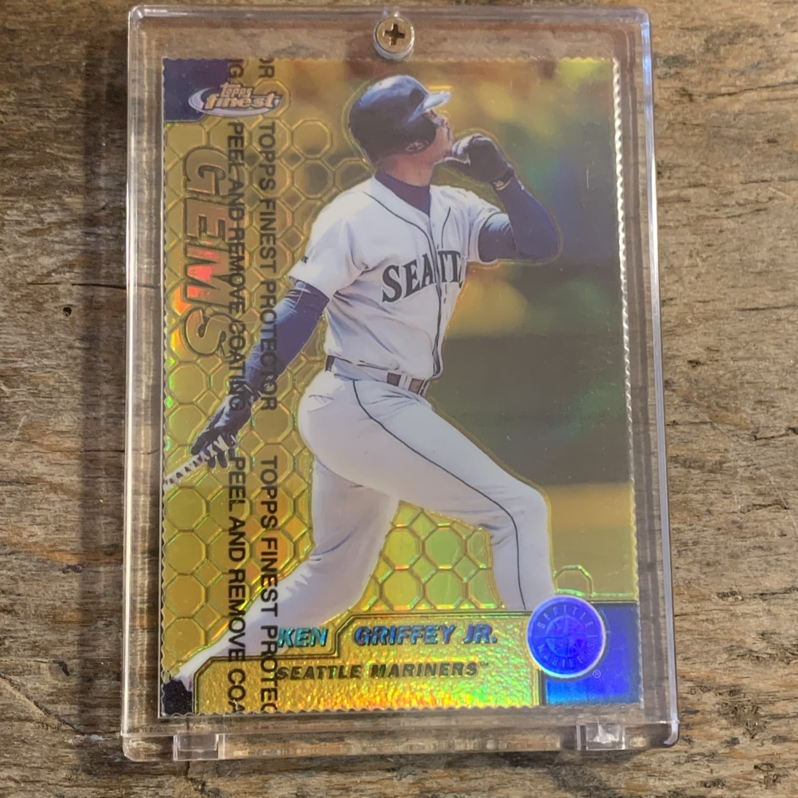 1999 Topps Finest Gold Refractor #101 Ken Griffey Jr Mariners HOF 75/100