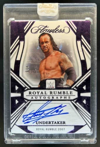 2024 Panini Flawless WWE Undertaker Royal Rumble Auto Amethyst #/8