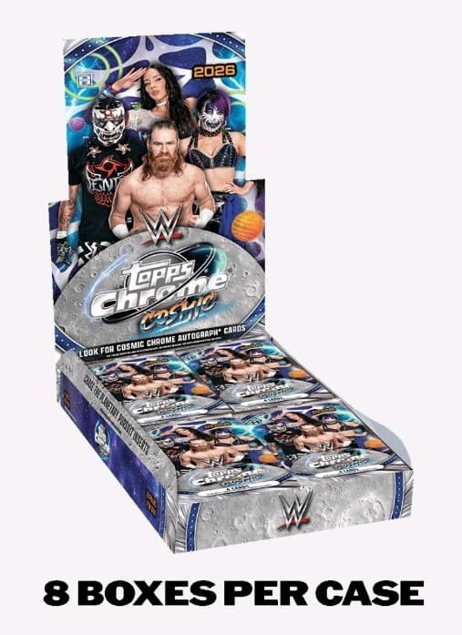 2026 TOPPS COSMIC CHROME WWE 8-BOX HOBBY CASE Wrestling Brand New Sealed
