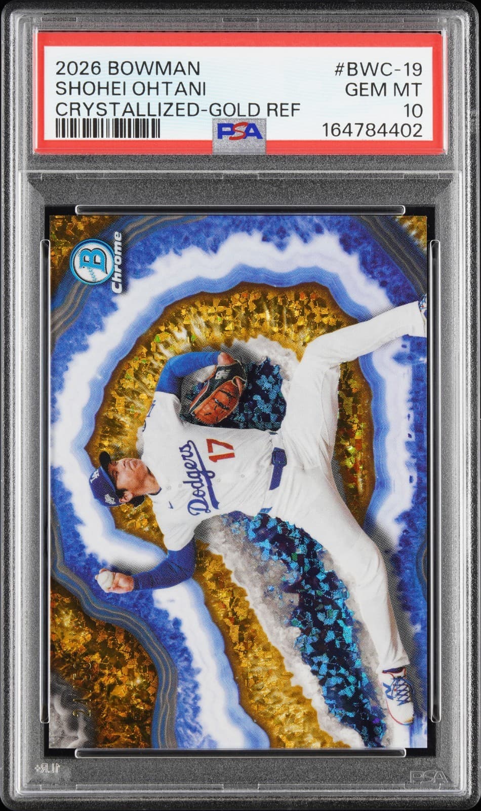 2026 Bowman Chrome Shohei Ohtani Crystallized Gold Refractor /50 PSA 10
