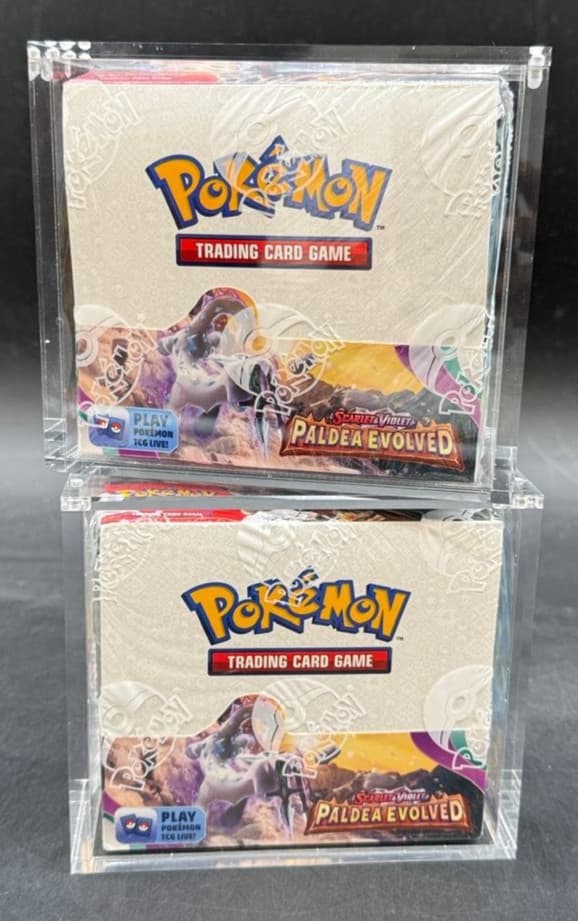 Lot of (2) Pokemon TCG Scarlet & Violet Paldea Evolved Booster Boxes SEALED