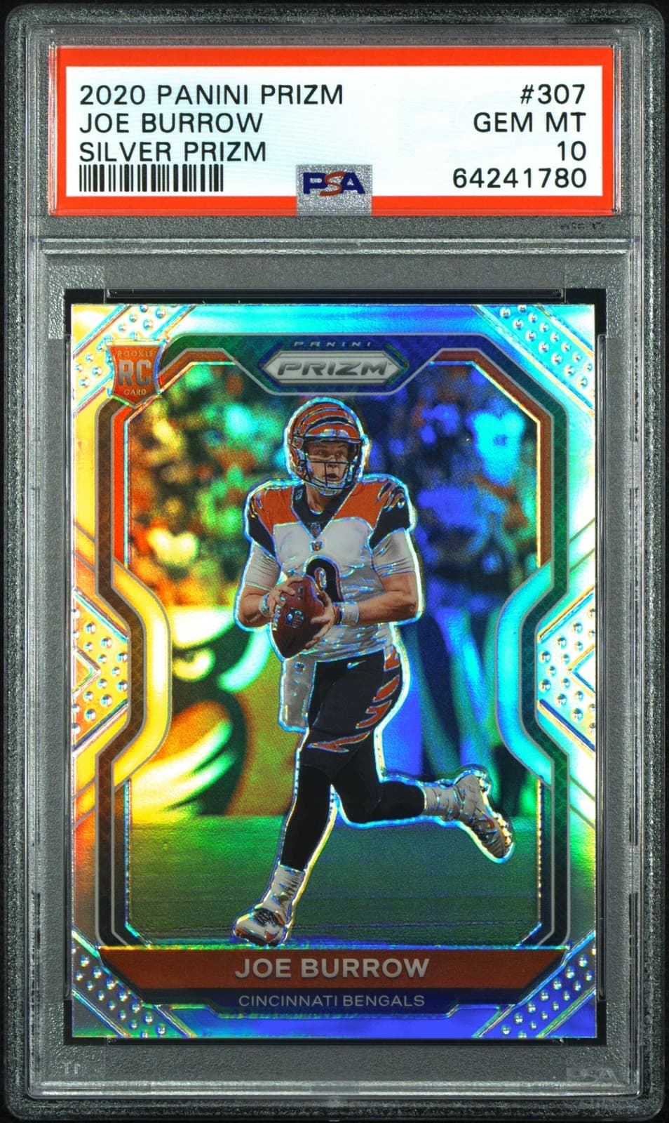 2020 Panini Prizm Silver Prizm #307 Joe Burrow Rookie Rc Psa 10