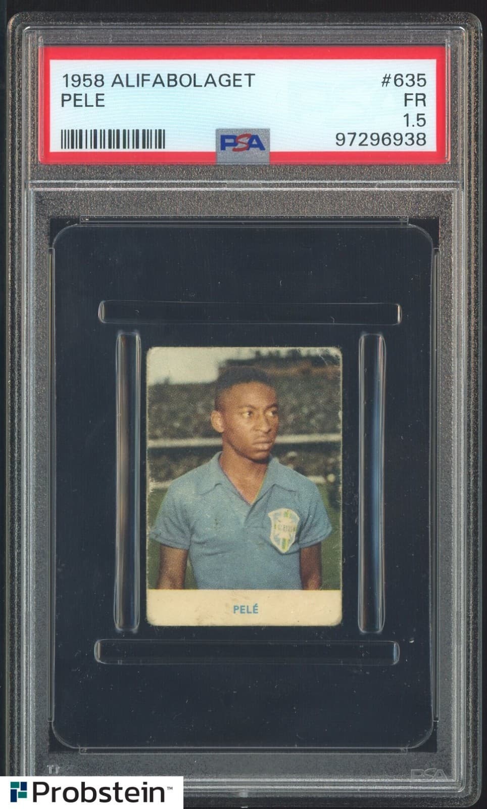 1958 ALIFABOLAGET SOCCER PELE RC Rookie #635 PSA 1.5