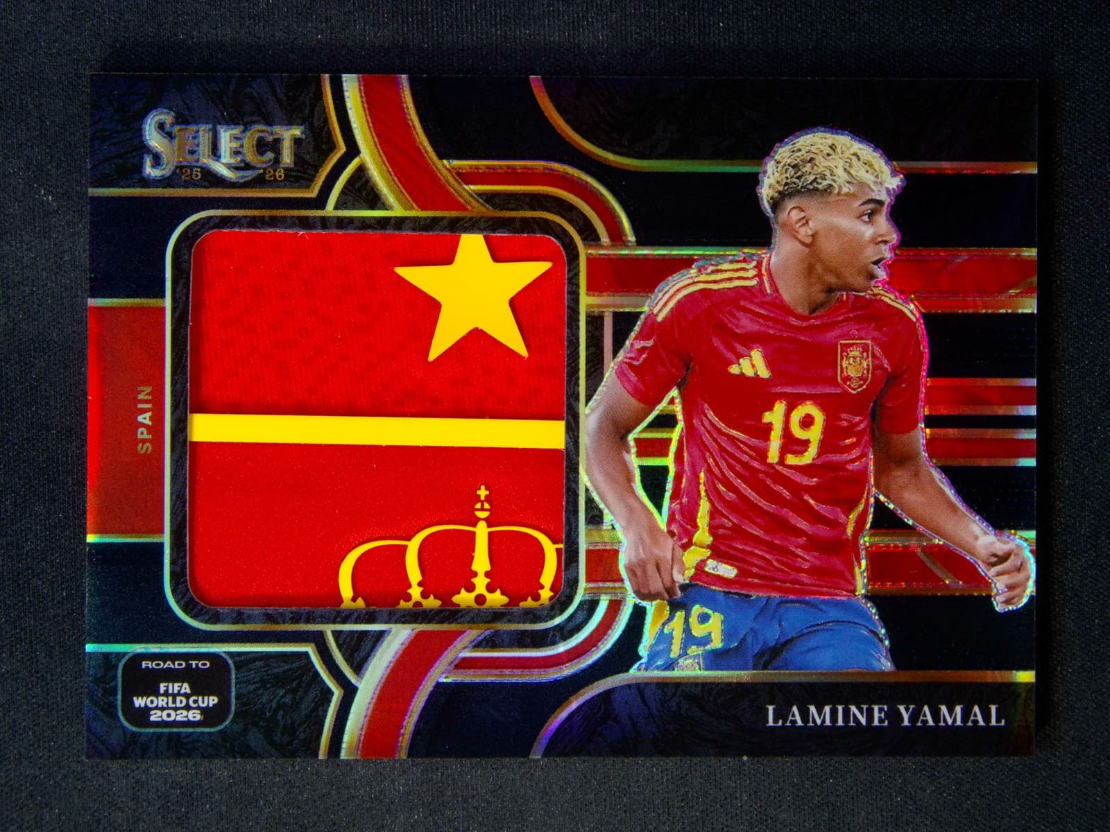 1/1 2025-26 Panini Select FIFA World Cup Lamine Yamal #JS-LYL Patch Black