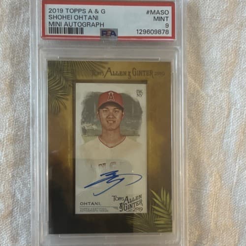 Topps 2019 Allen & Ginter Mini Autograph Shohei Ohtani #MA-SO PSA 9 Angels