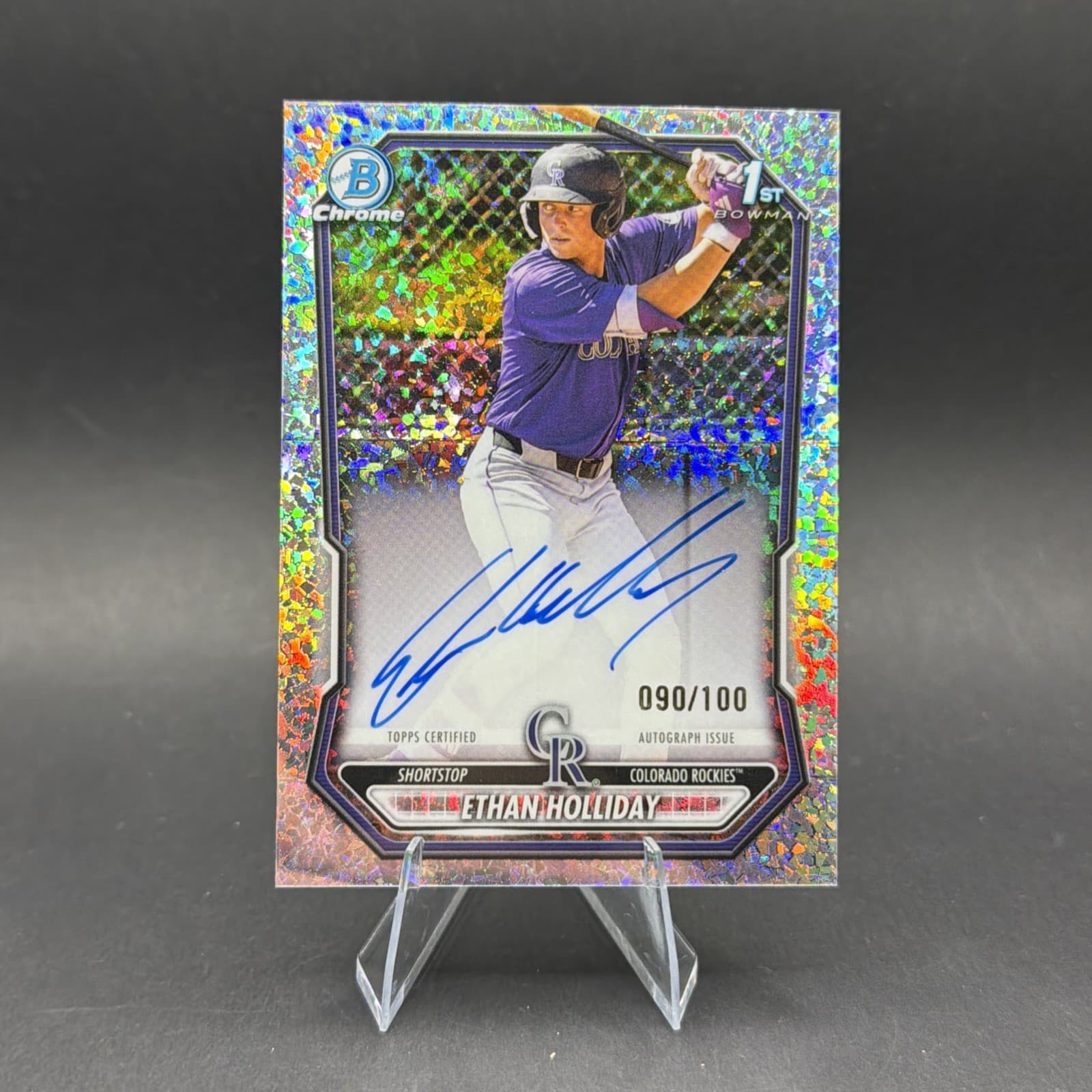 2026 Topps Bowman Ethan Holliday /100 Auto Rockies 