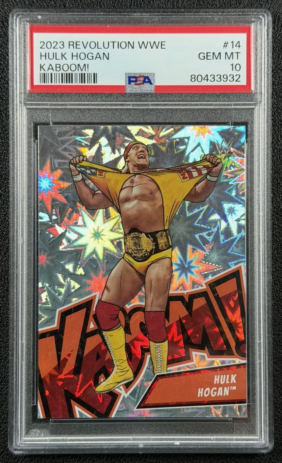Hulk Hogan Psa 10 2023 Panini Revolution Wwe #14 Kaboom! Ssp