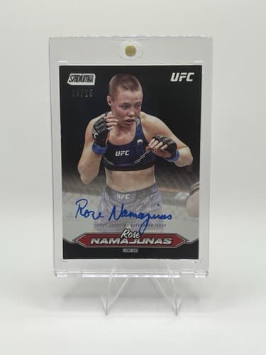 2025 Topps Stadium Club UFC Rose Namajunas #BCA-RNS Autograph /25 MMA Card