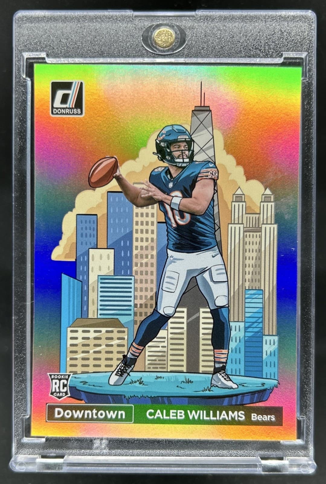 2024 Panini Donruss Caleb Williams Downtown! SSP RC Rookie #21 Bears
