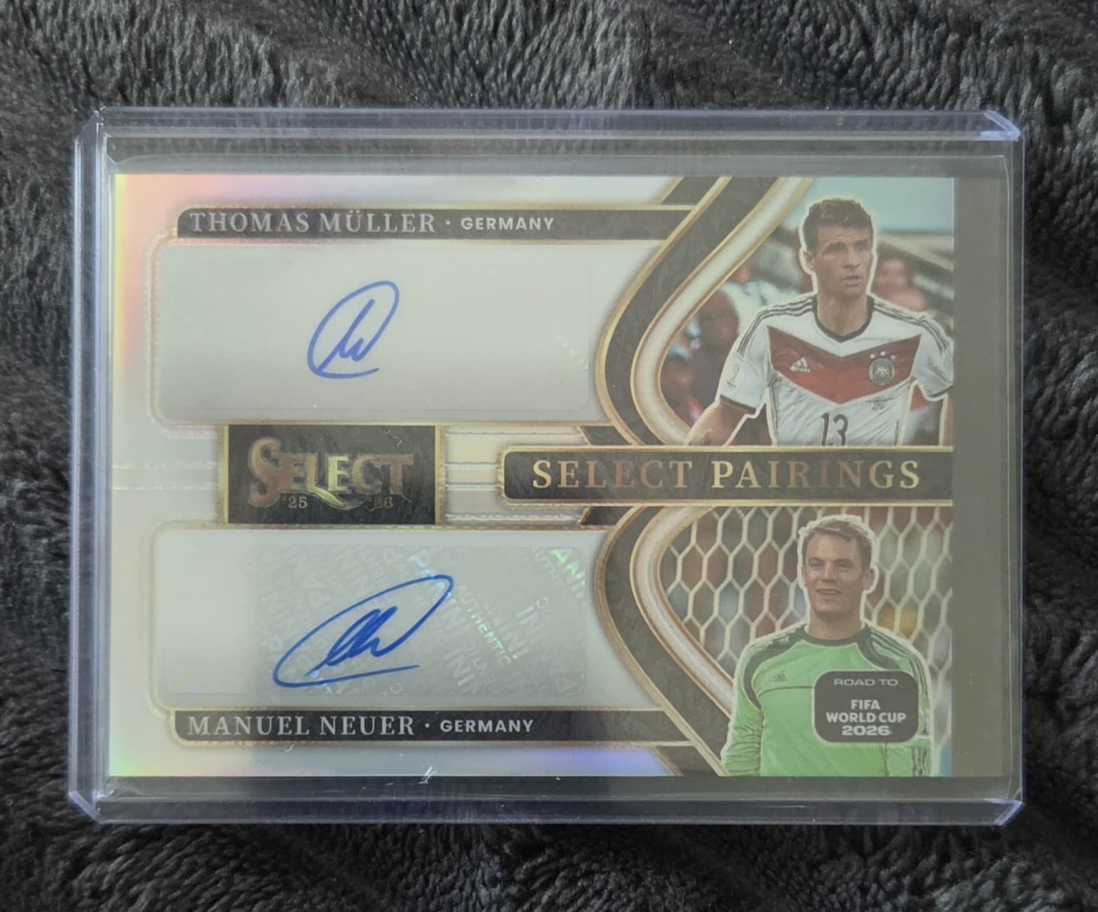 2025-26 Select Road To World Cup Thomas Muller Manuel Neuer Dual Auto SSP Silver