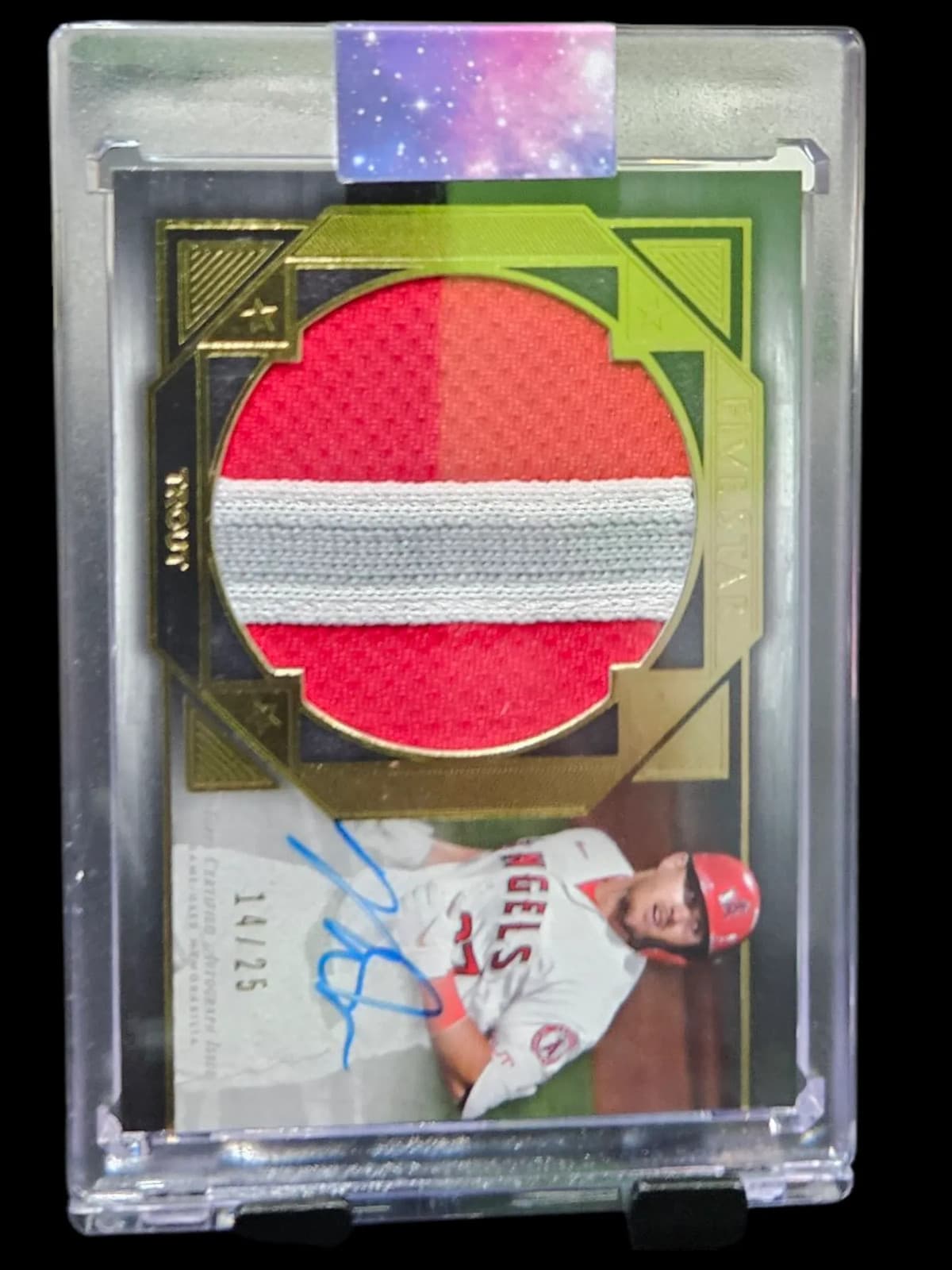2022 Topps Five Star Mike Trout #FSA-MT Autograph Jumbo Patch 14/25