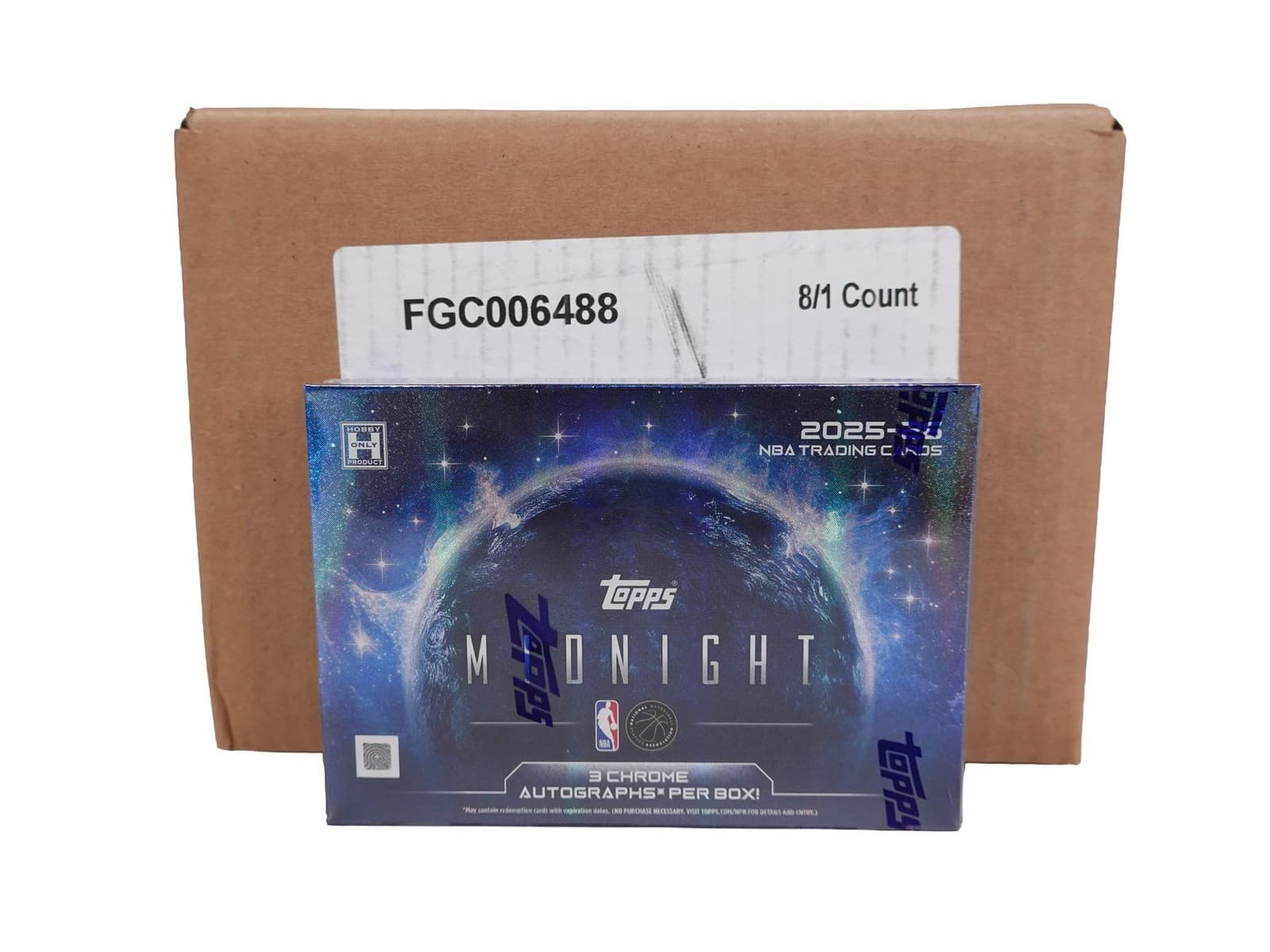 2025/26 TOPPS MIDNIGHT BASKETBALL HOBBY 8-BOX CASE