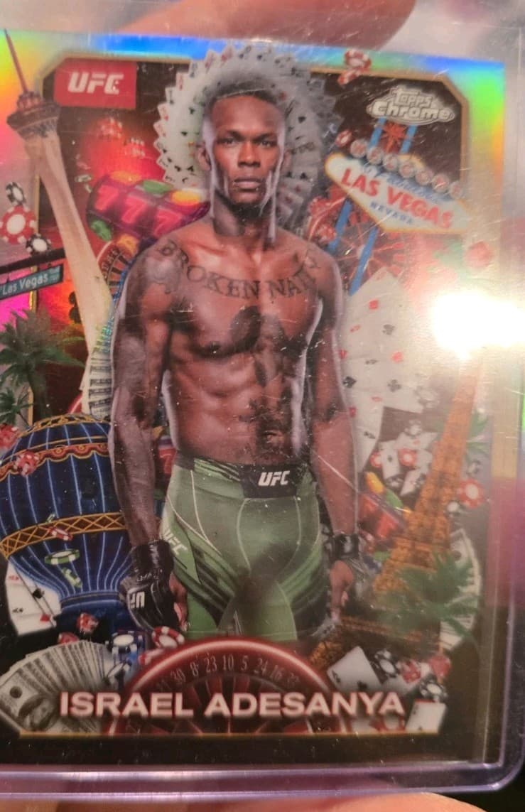 2025 Topps Chrome UFC Israel Adesanya Titans Insert Card TNS-11 MMA