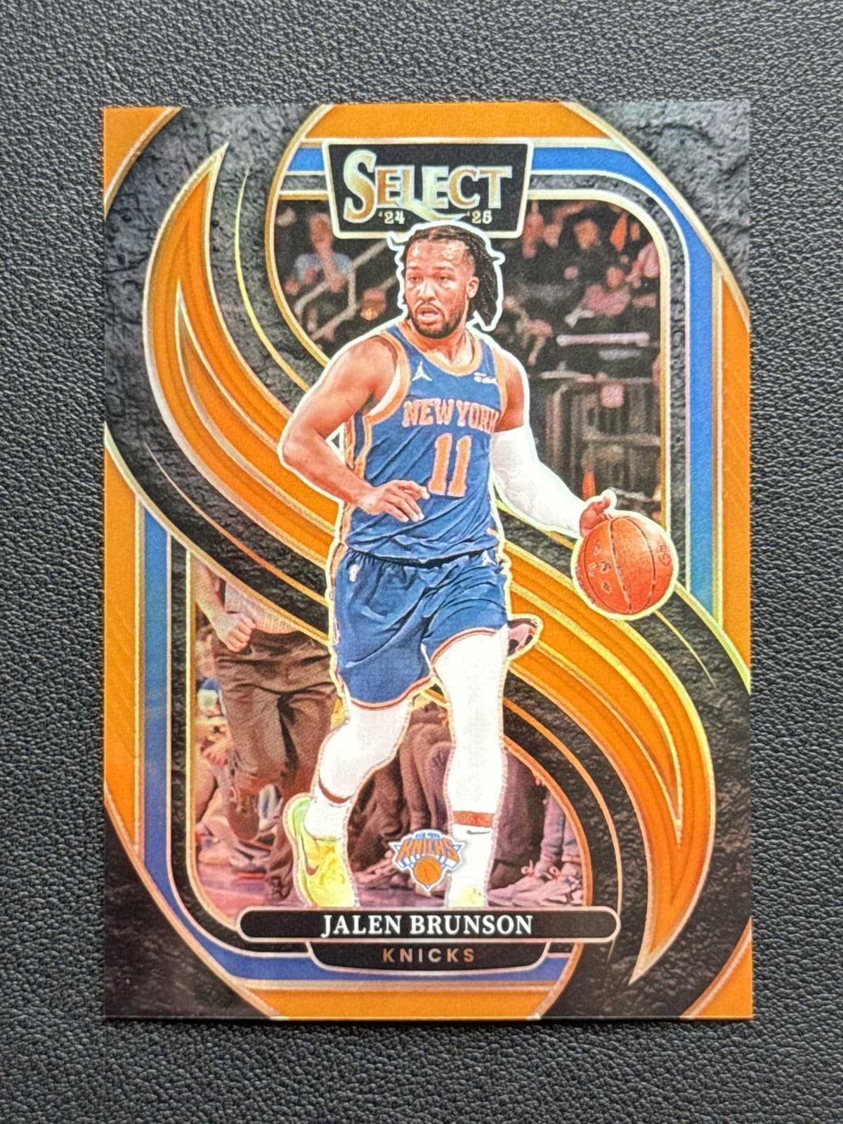 2024-25 Panini Select Premier Level 10/65 Orange Prizm Jalen Brunson #151