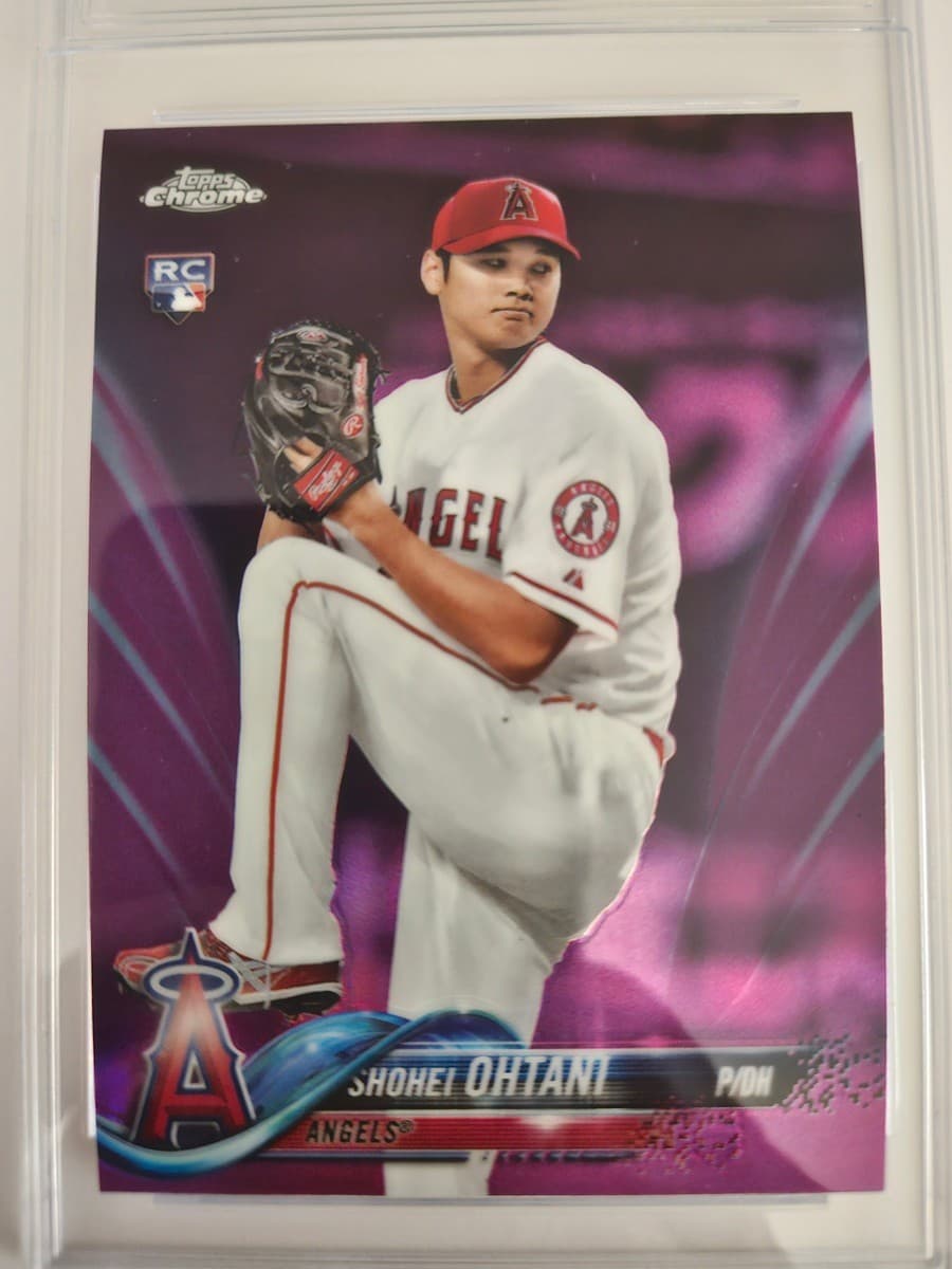 2018 Topps Chrome - Shohei Ohtani #150 Pink Refractor (RC) Dodgers
