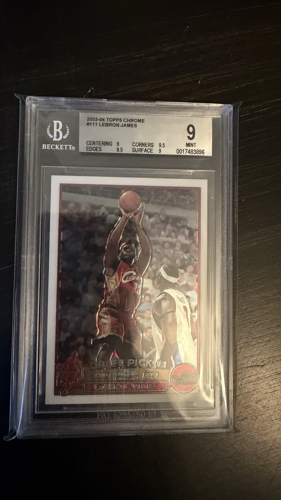 2003-04 Topps Chrome  LeBron James #111 (RC) BGS 9 w/2 9.5 Subs ALL 9+ 🔥 LEBRON