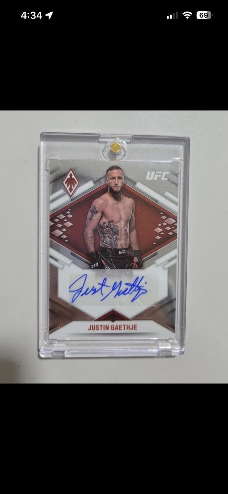 Panini 2022 Chronicles UFC Justin Gaethje Phoenix Autographs Auto #PX-JGE