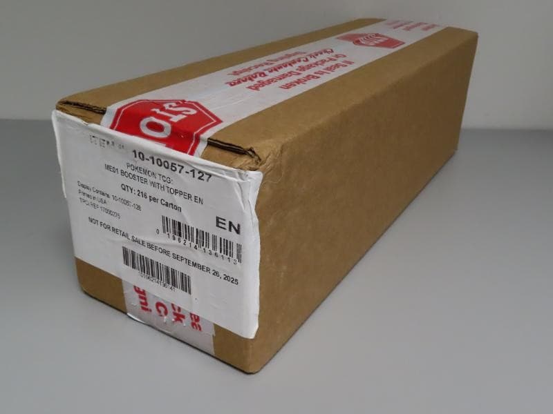 2025 Pokemon Mega Evolution ME01 Sealed 6 Enhanced Version Booster Box Case
