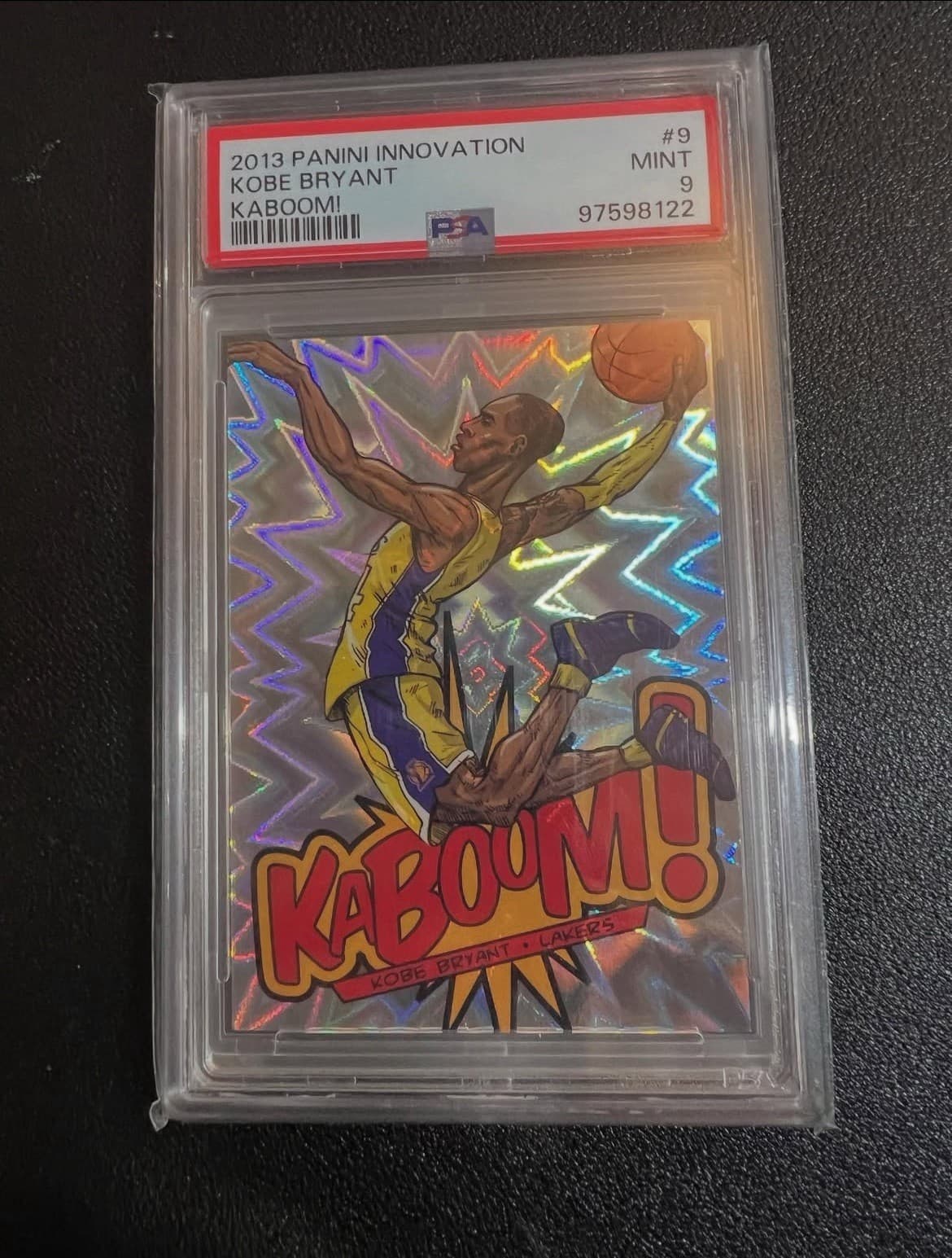 Panini 2013-14 Innovation Kaboom! Kobe Bryant #9 Lakers PSA 9