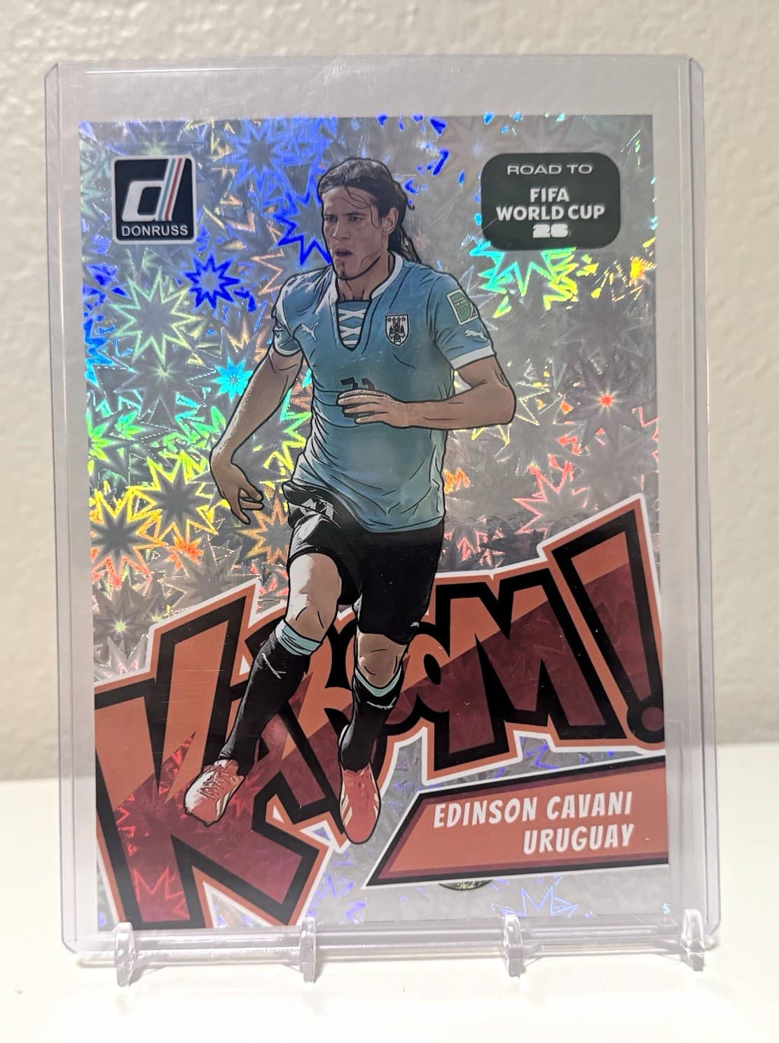 PANINI DONRUSS ROAD TO FIFA WORLD CUP 2025-26 EDINSON CAVANI 16 KABOOM Uruguay