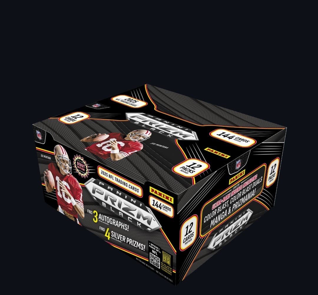 2025 Panini Prizm Black Football NFL Factory Sealed Hobby Box (No Reserve)