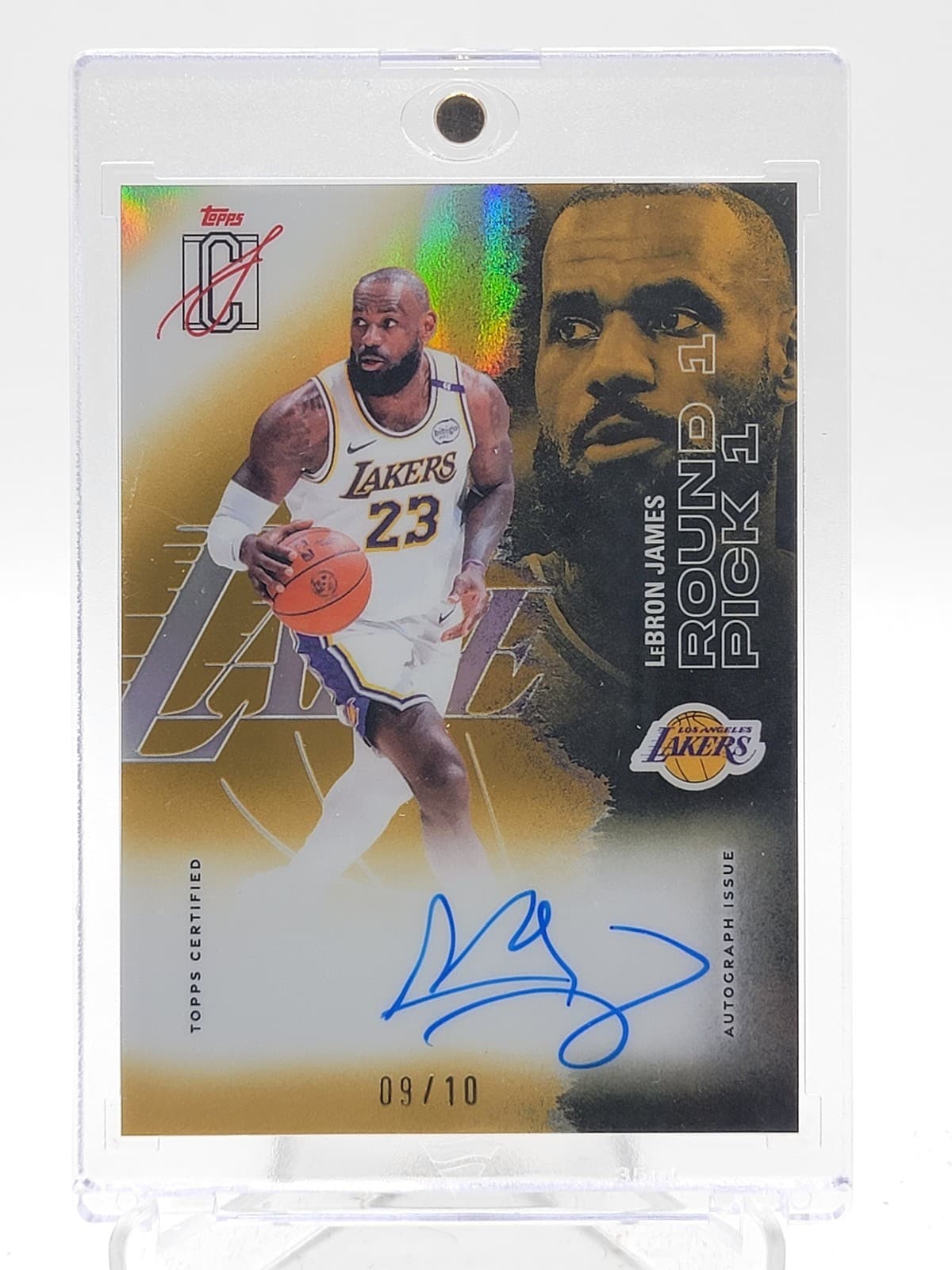 LEBRON JAMES 2025-26 TOPPS SIGNATURE CLASS VETERAN CHROME AUTO GOLD /10 SP Q6822