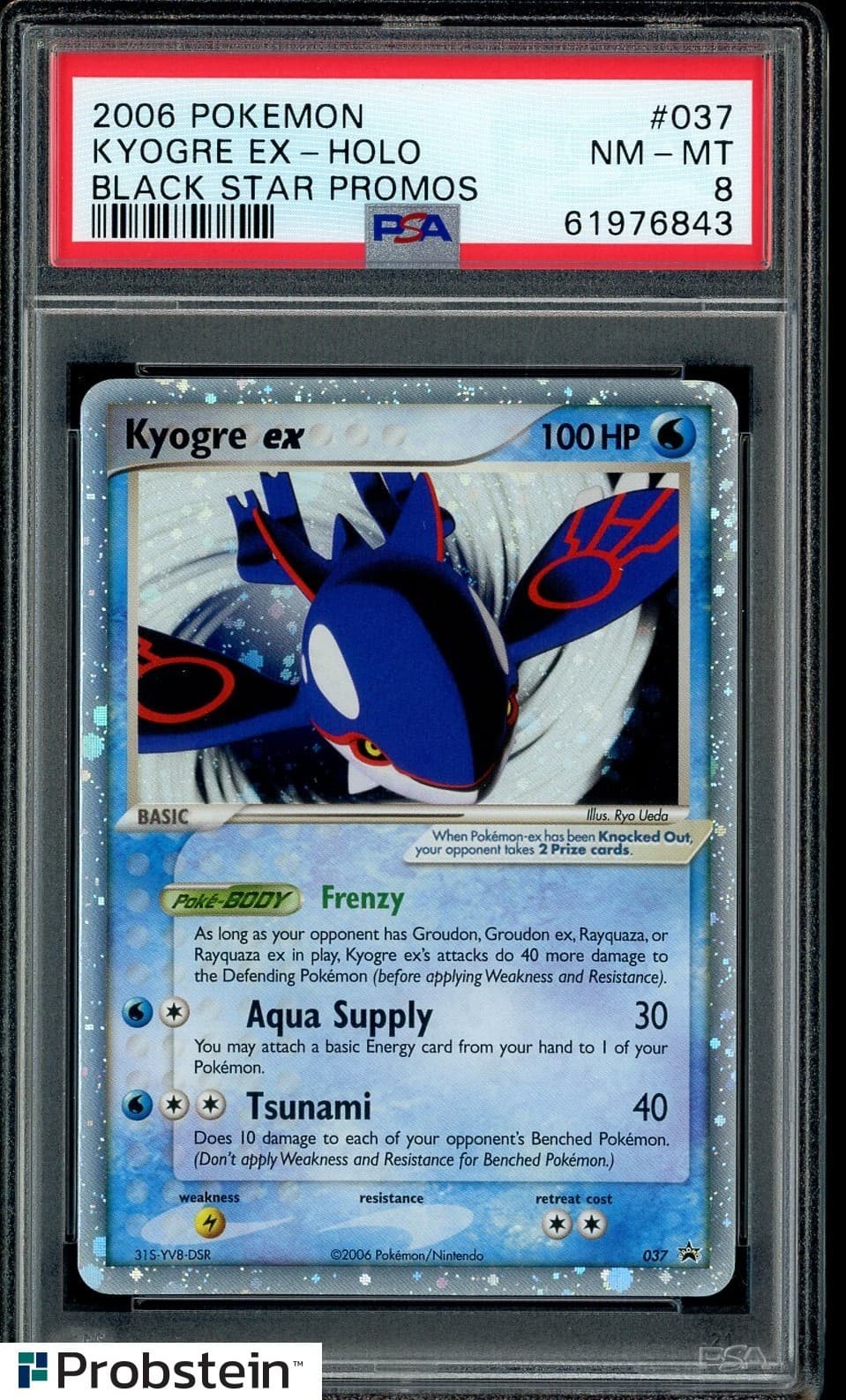 2006 Pokemon Black Star Promos #037 Kyogre Ex-Holo Bsp Psa 8 Nm-Mt