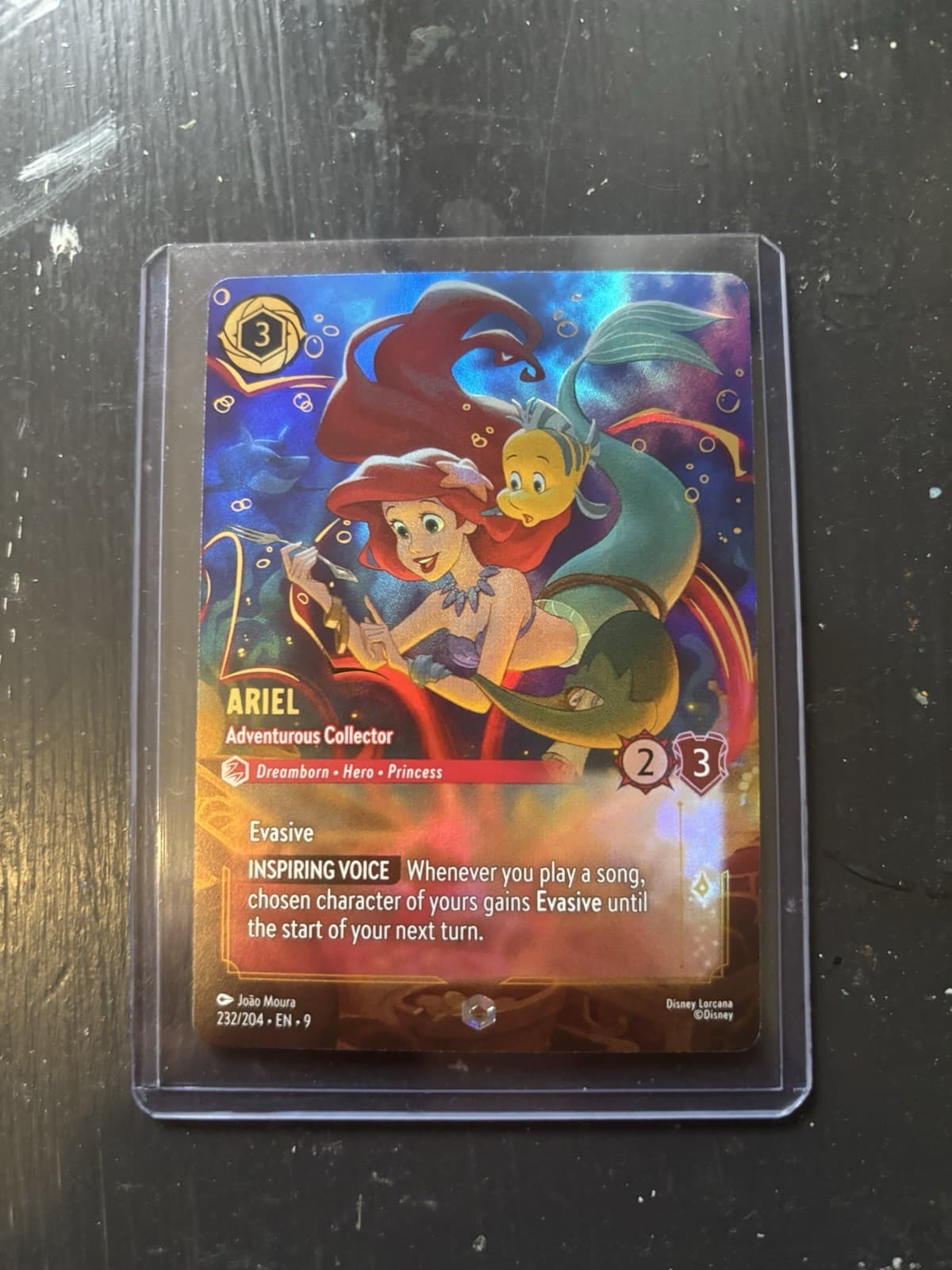 Ariel - Adventurous Collector Enchanted 232/204 Disney Lorcana Fabled Holo