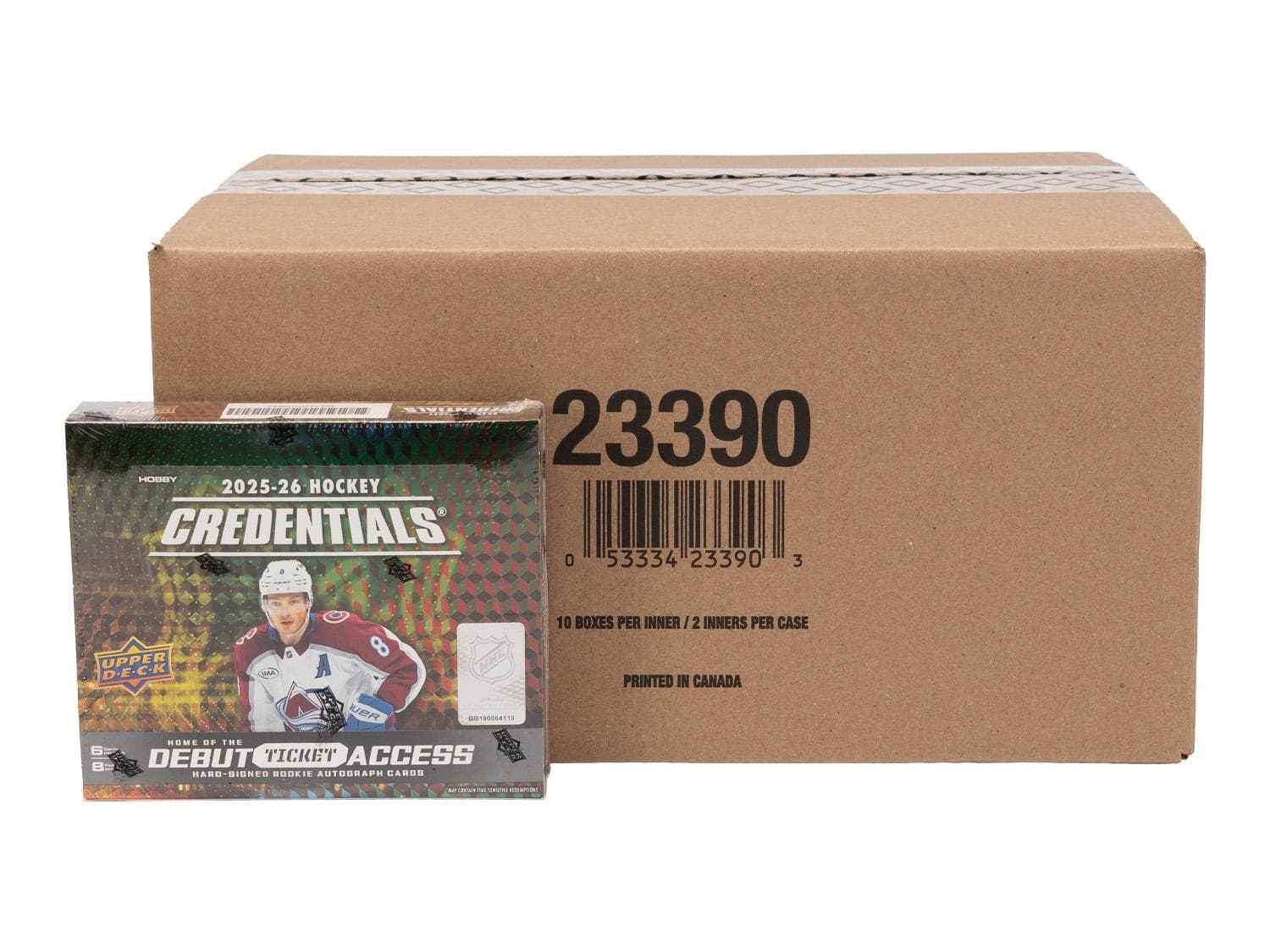 2025/26 UPPER DECK CREDENTIALS HOCKEY HOBBY 20-BOX CASE